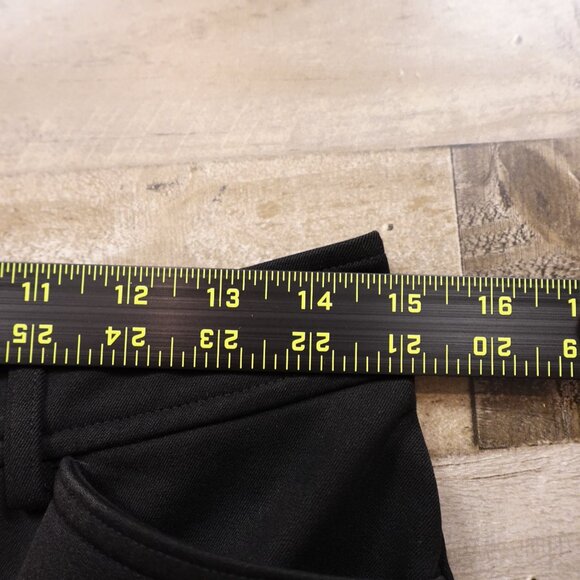 Express Cropped Flare Pants Women’s Size 6R Black High Rise Stretch 25.5” Inseam - Picture 7 of 13